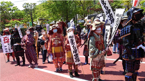 第49回亀岡光秀まつり武者行列に参加しました。
