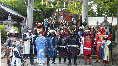 第33回福知山お城まつり武者行列に参加。