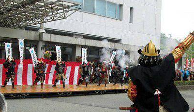 亀岡光秀まつりで火縄銃演武初披露