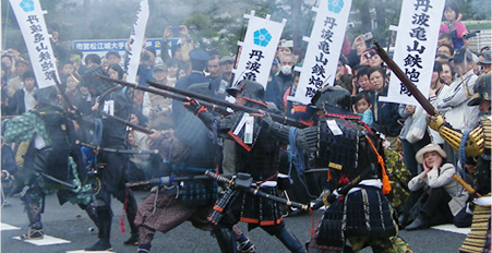 松江城武者行列