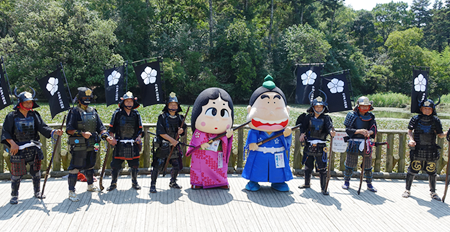 南郷光秀広場での月例演武