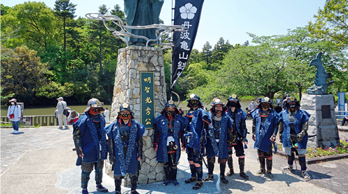 第49回亀岡光秀まつりで火縄銃演武