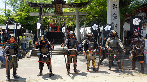 第33回福知山お城まつりで火縄銃演武